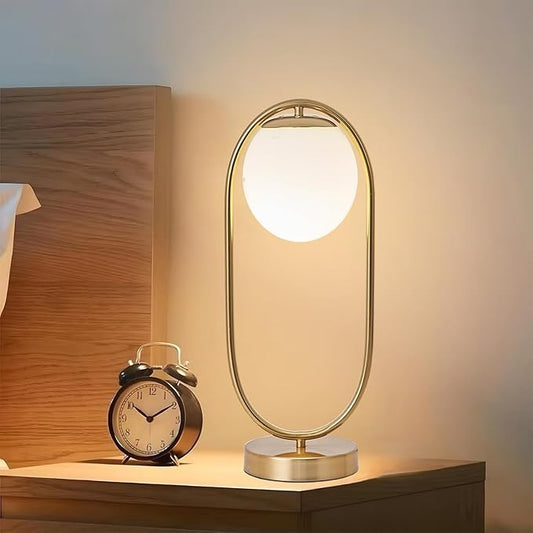 Luxe Mid-Century Tafellamp – Nachtlamp voor Slaapkamer en Bureau