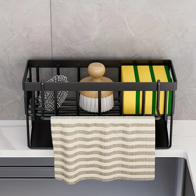 RVS Gootsteen Organizer met Handdoekenrek – Strak design