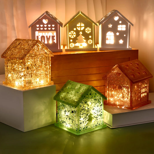 3D Huis Siliconen Mal – DIY Kerstboom, Ster & Hart