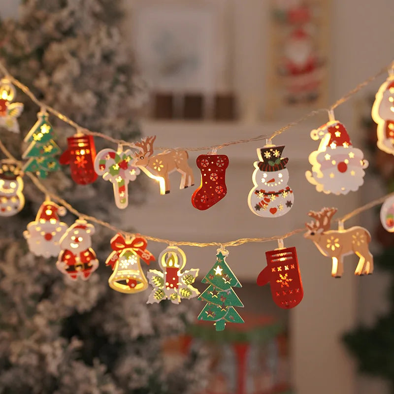 Kerst Lichtslinger met Sterren, Bollen & Figuren – Stijlvol tijdens de Feestdagen