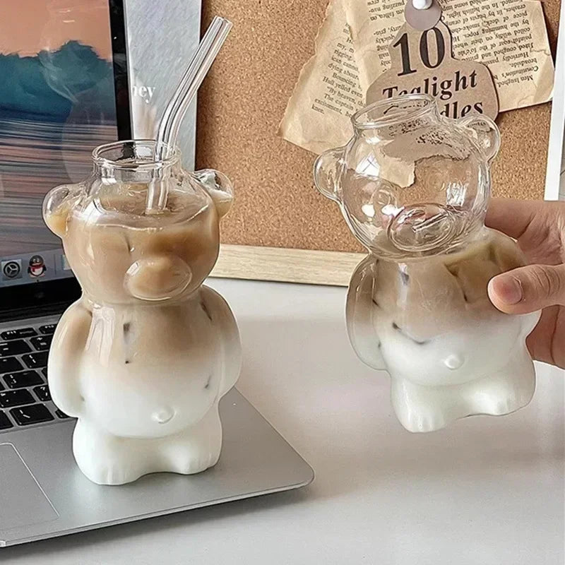 Glazen Teddy Bear Mok – Schattig, stijlvol & duurzaam