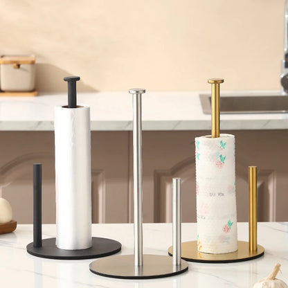 RVS Papieren Handdoekhouder met Verzwaarde Basis - Strak Design