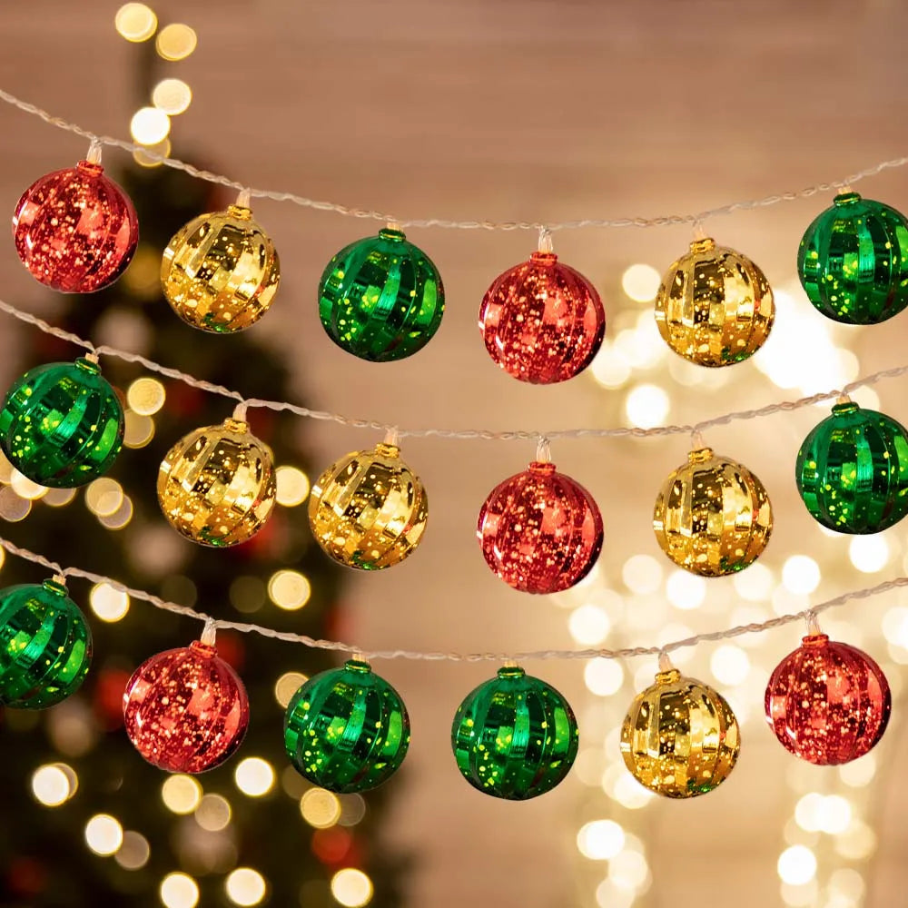 Kerst Lichtslinger met Sterren, Bollen & Figuren – Stijlvol tijdens de Feestdagen