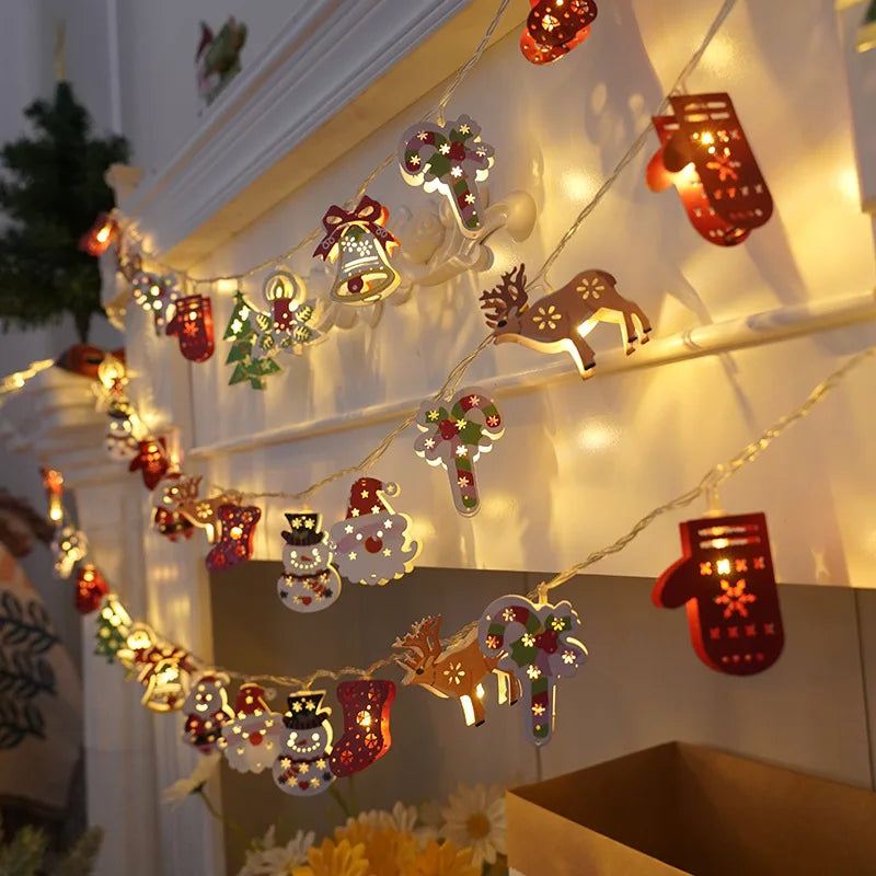 Kerst Lichtslinger met Sterren, Bollen & Figuren – Stijlvol tijdens de Feestdagen