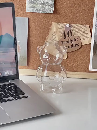 Glazen Teddy Bear Mok – Schattig, stijlvol & duurzaam